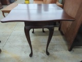 Mahogany Folding Game Table on Cabriole Legs, 33 in x 33 in x 29 in