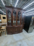 Colonial Furniture Company Wooden China Cabinet With Glass Doors
