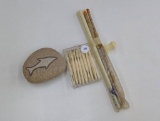 Items Including Stone, Utensils, and Chopsticks