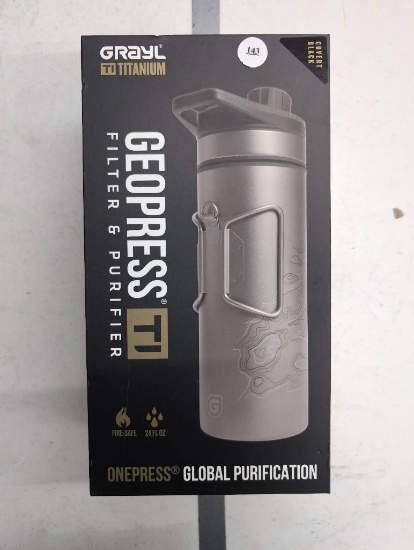 Grayl Geopress Titanium Water Purifier Open Box