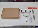 Manual Core Aerator Lawn Tool with Orange Handle, Open Box