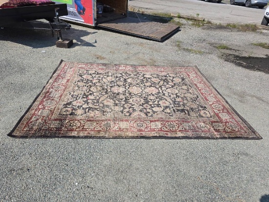 Couristan Zahara Area Rug, 118 x 91 Black/Red/Oatmeal