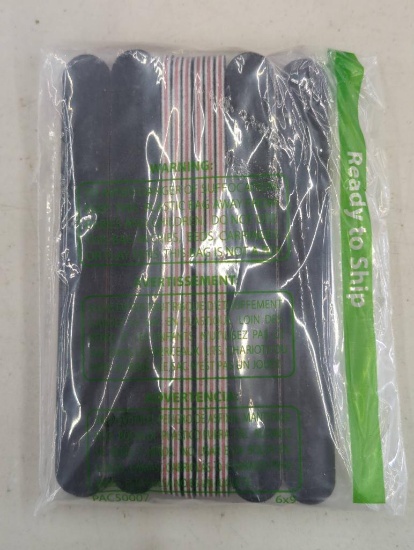 Pack of 20 Fingernail Files, 100/180 Grit, Made in China