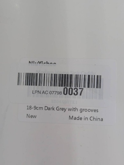 18-9cm Dark Grey Item with Grooves, New, Made in China