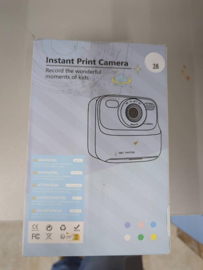 Instant Print Camera for Kids, Purple, Ages 3+