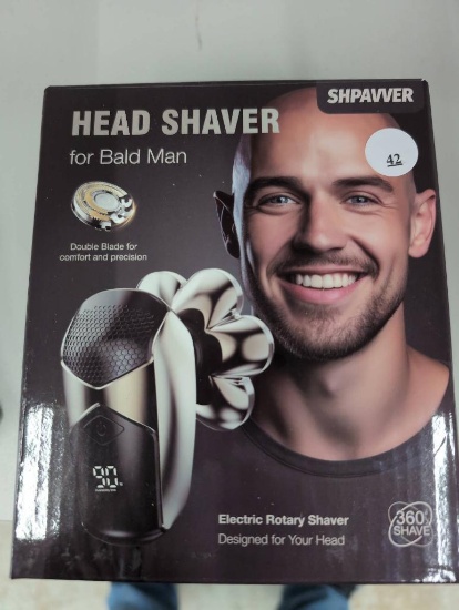 Shpavver Electric Rotary Head Shaver for Bald Men  5-in-1 Design