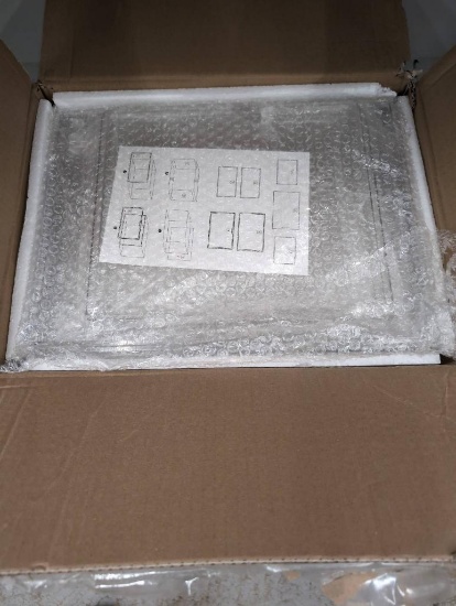 Flat-Pack Metal or Plastic Shelf Unit with Assembly Instructions