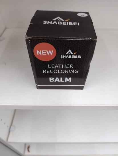 Shabeibei Leather and Vinyl Recoloring Balm, Medium Brown, 300g/12oz