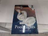 Tully Floating Pool Lights Swans Design  2 Pack