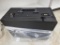 Black Hard-Shell Briefcase With Combination Latches