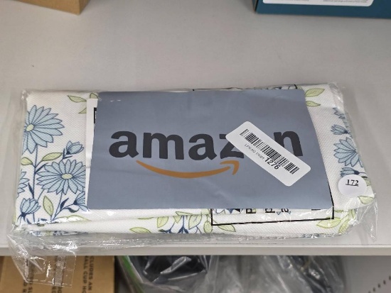 Floral Printed Fabric Tablecloth in Sealed Packaging