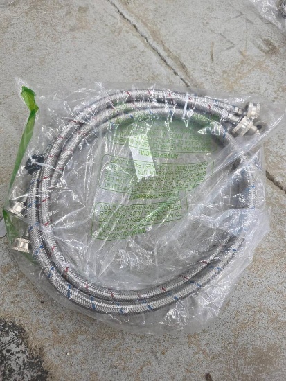Braided Stainless Steel Hose Set in Original Packaging