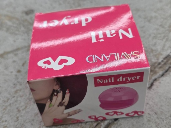 Saviland Nail Dryer with Box  Pink