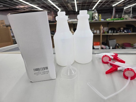 Spray Bottles With Trigger Nozzles and Funnel