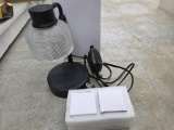 Candle Warmer with Adjustable Heat Settings and Glass Shade