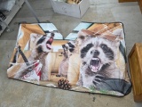 Car Windshield Sunshade With Raccoon Design