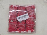 Pack of 20 Red Shoelaces with Metal Aglets