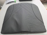 Black Perforated Seat Cushion Cover with Non-Slip Backing
