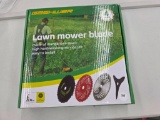 Gashwer Lawn Mower Blade Set with Installation Diagram