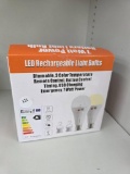 LED Rechargeable Light Bulbs with Remote and USB Charging, 7W
