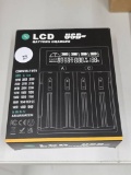 LCD USB Battery Charger for Various Lithium-Ion Batteries, Open Box