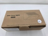 6-Pack Solar Fence Lights in Open Box with Manual and Accessories