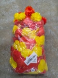 Pack of Red and Yellow Artificial Flower Garlands by Divya Impex