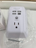 Qinlian Model HR-519D Wall Outlet with USB and Surge Protection