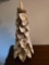 Decorative 19-Inch Oyster Shell Tree with Moss Accent
