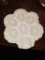 Signed H&O L France Egg Dish, 8 1/4L,