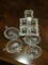 9 Clear Glass Salt Pinches, 4 With Scoops, 5 Without Scoops,