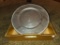 Gold Painted Tray with Large Charger Plates by Gibson and Cellini,