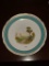 Decorative Porcelain Plate with Hand-Painted Landscape Design,