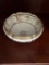 Hand-Painted Porcelain Bowl with Floral and Gold Accents,