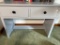 Two Drawer Lot of Assorted Items to Include Desk and Items