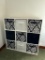 9-Cube Storage Organizer With Decorative Bins