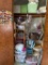 Closet Lot of Assorted Items to Include Craft Supplies, Fabrics, and Sewing Accessories