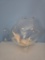 Clear Glass Fish-Shaped Decorative Bowl, 9H,
