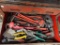 Drawer Lot of Assorted Tool Items, Including Pipe Wrenches and Snips