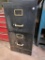 2-Drawer File Cabinet with Gold Handles