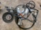 Heavy-Duty Pneumatic Grinder With Wire Brush