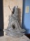 Ceramic Sculpture With Driftwood Detailing, 16 1/2H,