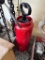 Red Metal Fire Extinguisher Tank with Handle