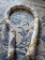 Fabric Under Door Bag with Yellow and Gray Design
