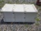 White Wooden Chest with Multicolored Accents