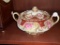 Nippon Hand-Painted Porcelain Covered Dish with Floral Design