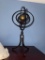 Metal Armillary Sphere with Bronze Finish and Brass Centerpiece