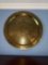 Large Brass Decorative Wall Charger with Intricate Asian Motif