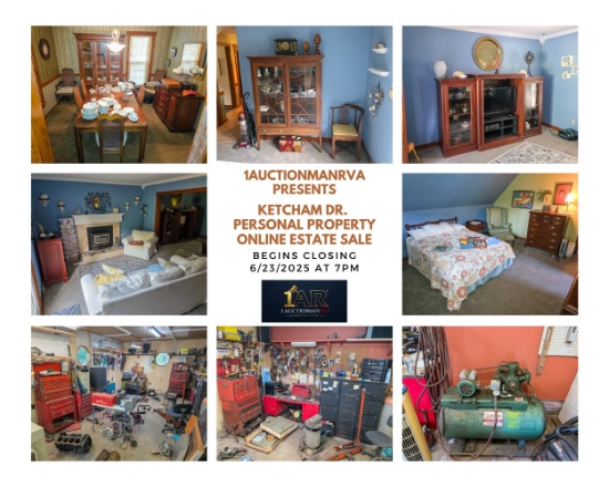 6/23/25 Ketcham Dr. Personal Property Estate Sale.