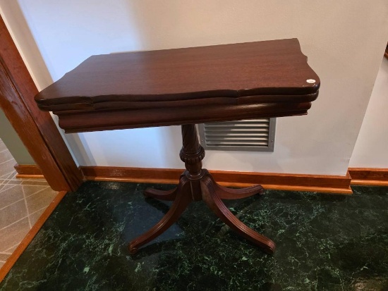 Mahogany Closed Game Table, , 30 x 15 W, 29 1/4 H
